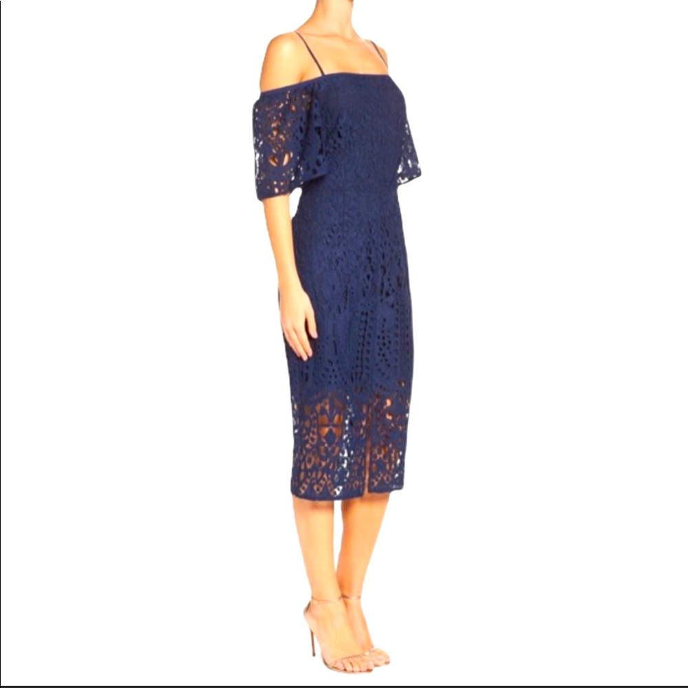 Chelsea28 NWT Navy Blue Lace Dress